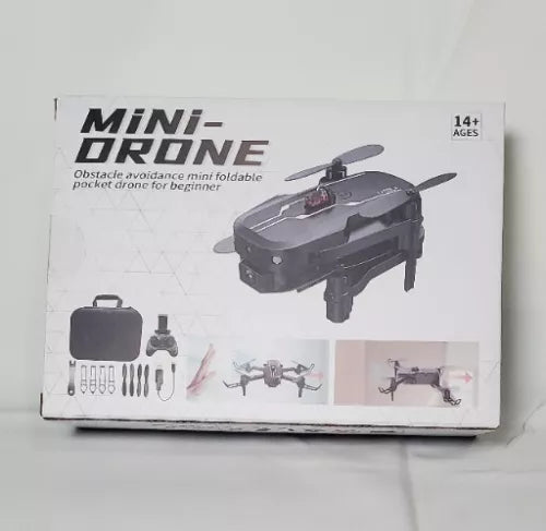Mini drone kit box with foldable quadcopter