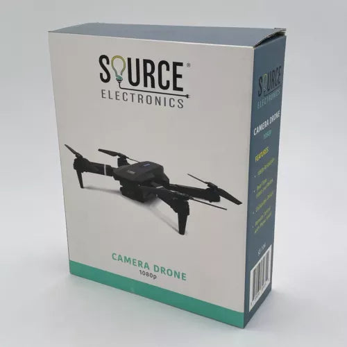 SOURCE ELECTRONICS RC quadcopter camera drone retail box with 1080p label