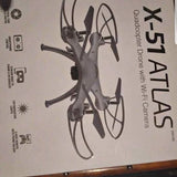 X-51 Atlas Quadcopter Drone with Wifi camera brand new in box $60. Sells new for $84 Wilkes-Barre PA Drone