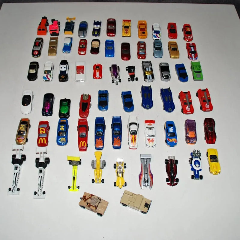 Hot Wheels 65 diecast car collection, multicolor assorted cars