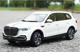 1/18-scale HongQi HS7 SUV diecast model car, white