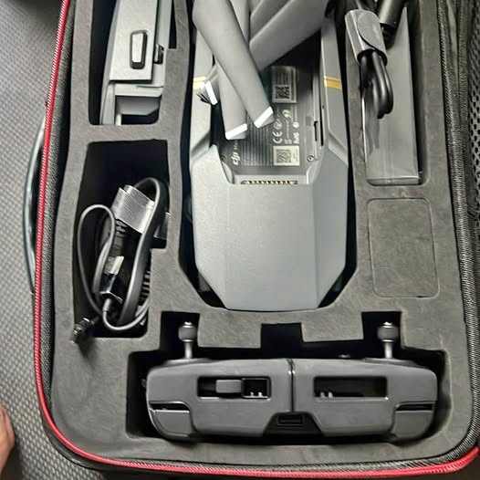 DJI Mavik Pro drone and controller in hard case with cables