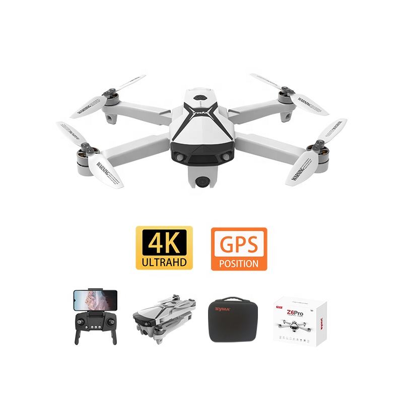Mini quadcopter drone with GPS and 4K camera, plus controller and carrying case