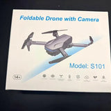 Foldable drone with camera box, model S101