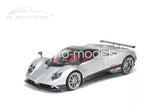 1:18 scale Pagani Zonda F metal diecast car, silver with black accents