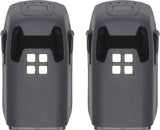 Drone battery pack, dark gray housing with label window and four connector ports