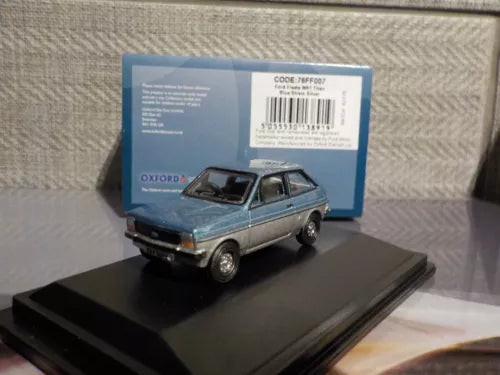 Ford Fiesta MK1 Blue / Silver, Oxford Diecast 1/76 New Arrival, OXF 76Ff007 Parts Default Title