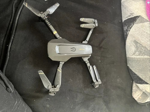 HD dual-camera WiFi FPV quadcopter drone, gray with four propellers