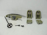 Diecast 1:18 interior parts set with dashboard, steering wheel and seats