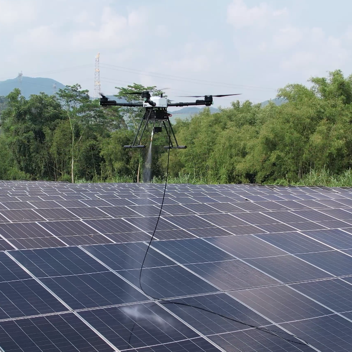 Jiusi D15R High-efficiency High-pressure Cleaning Drone for Photovoltaic Panels, Curtain Walls, Windows, Roof Cleaning Drones Drone