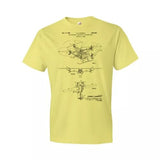 Quadcopter Drone Patent Shirt Pilot Gift Drone Blueprint Veteran Gift Fun Shirts Drone