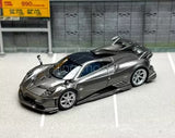 LCD 1:64 Scale For Gray Imola Super Racing Sports Car Model Diecast Metal Parts