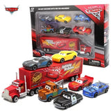 7-piece Cars diecast vehicle set with Lightning McQueen and assorted trucks