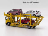 UM 1:64 Yellow 500 HINO Ranger Double Transport truck Diecast Metal Car Parts