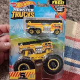 Hot Wheels Fire Truck & Monster Truck diecast collectable hard to find 1/64 Ships to you