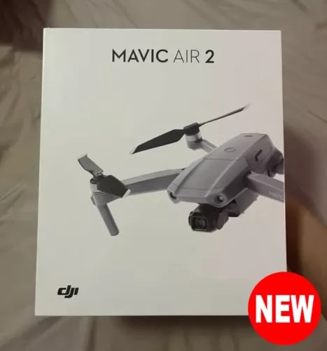 DJI Mavic Air 2 drone with folded arms and visible front camera gimbal