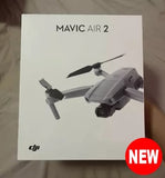 DJI Mavic Air 2 drone box packaging with drone render