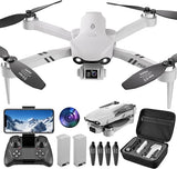 F10 Foldable Drone with Camera for Adults, Brushless Motor, 1080P HD FPV Live Vi Drone