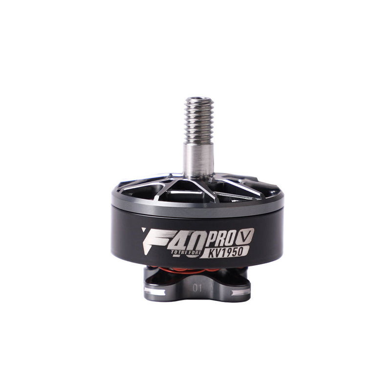 Ligpower F40PROV FPV drone motor, black with threaded mounting shaft and cooling fins