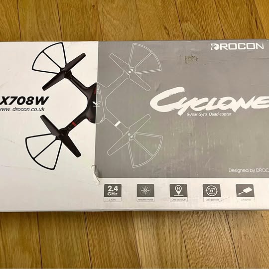 DROCON X708W drone training quadcopter box with four-blade drone graphics