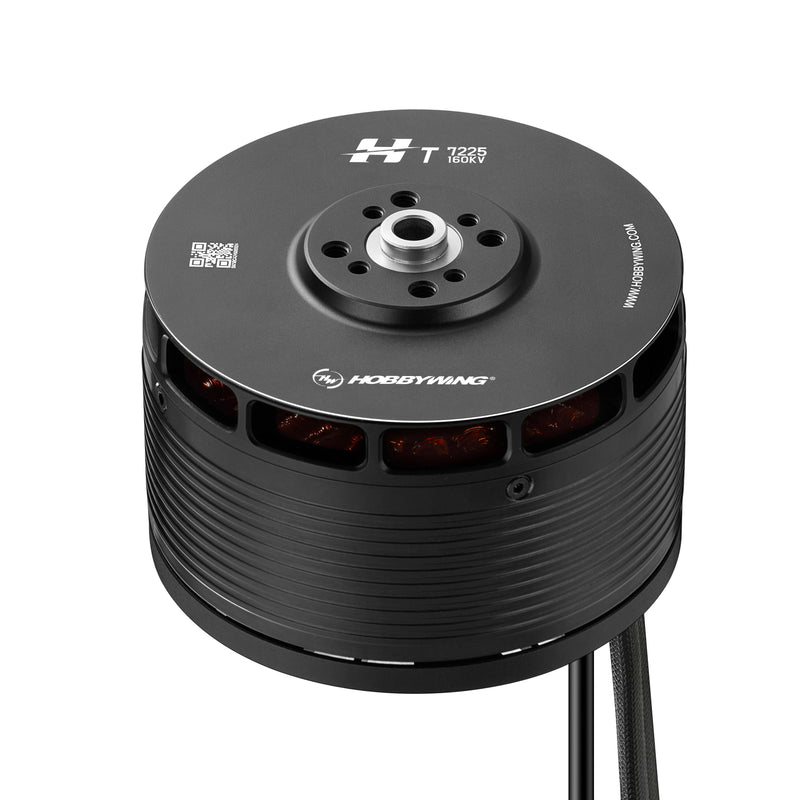 12S Hobbywing HT-7225 160KV Single Motor 30-35kg Takeoff Weight Tail Pusher Motor Is Designed for Fixed-wing Model, VTOL, UAV Drone