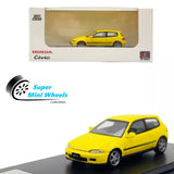LCD Models 1:64 - Honda Civic EG6 Yellow - Diecast Model Toy