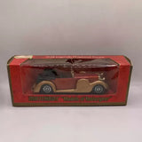 Matchbox Lagonda Drophead Coupe diecast car model in red display box