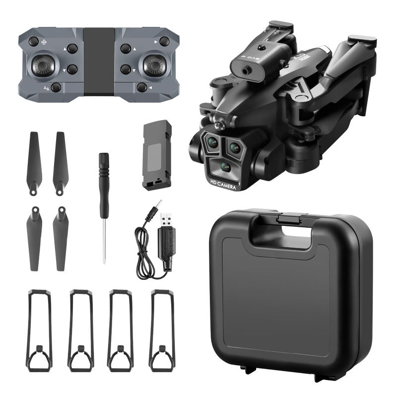 Hot Sale K10 Max 4k Hd Three Cameras Four-way Optical Flow Mini Foldable Quadcopter K10 Fpv Commercial Drones Drone