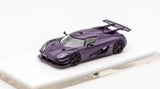 HKM 1:64 Purple Agera One Super Racing Sports Diecast Metal Car Model Toy Parts