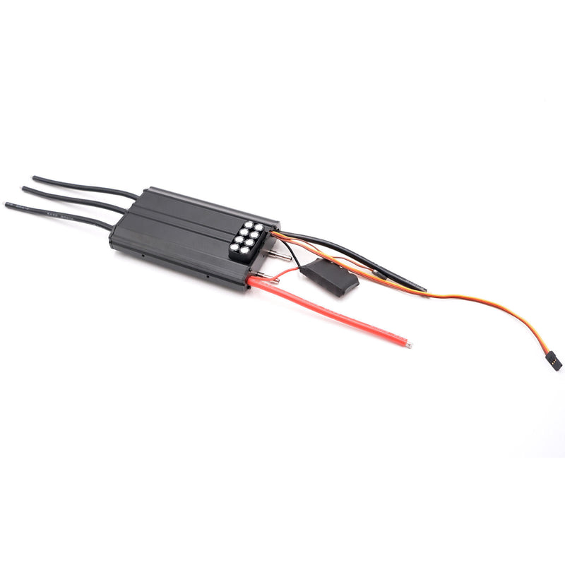 Brushless ESC motor controller with multi-wire connector and power leads