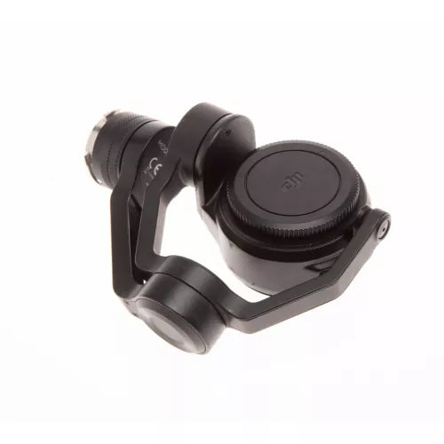 Black 3-axis gimbal camera module with circular lens mount