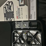 Drone in hard-shell protective case with folded arms