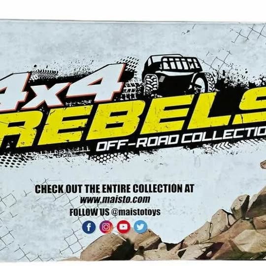 Diecast toy car set box with off-road collection graphic and monster truck image