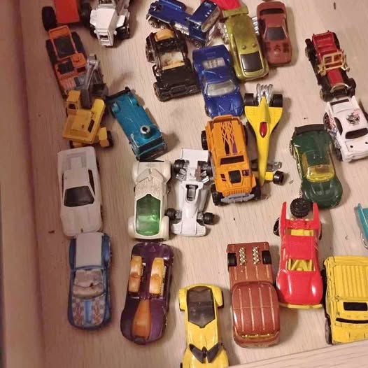 Diecast toy cars assortment, mixed colors and styles
