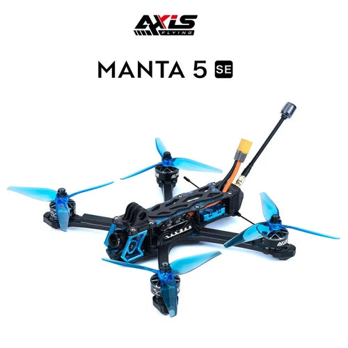 Axisflying Manta5 SE FPV Drone Kit Squashed-X Frame AE227-1960KV Motor Cinematic Drone