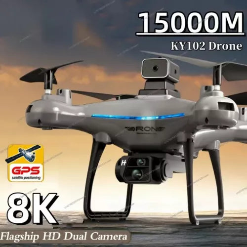 GPS 8K dual-camera drone with front camera gimbal