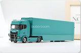 KengFai 1/64 Scania V8 730S 4X2 Truck with Trailer Green Diecast Car Model Toy Parts