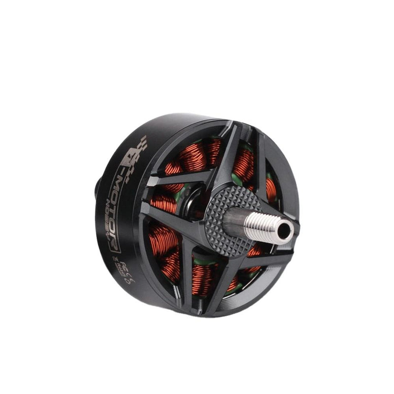 Ligpower brushless drone motor with black housing and red copper windings, visible shaft