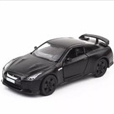 1:36 Nissan GT-R R35 Model Car Diecast Vehicle Metal Toy Cars Pull Back Black Toy