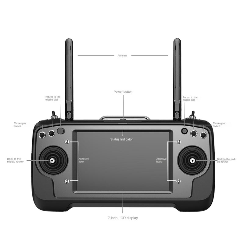 SIYI MK32 30KM High Definition 7-Inch UAV Remote Controller Screen Industrial Handheld Drone Battery Charging Drones Accessories Drone