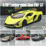 Lamborghini Sian FKP 1:36 Scale Model Car Metal Diecast Toy Vehicle Collection Toy