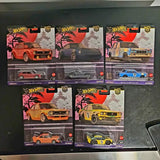 Hot Wheels Premium diecast car set of five in retail boxes