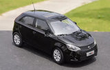 1/20 scale black diecast MG3 car model, front three-quarter view