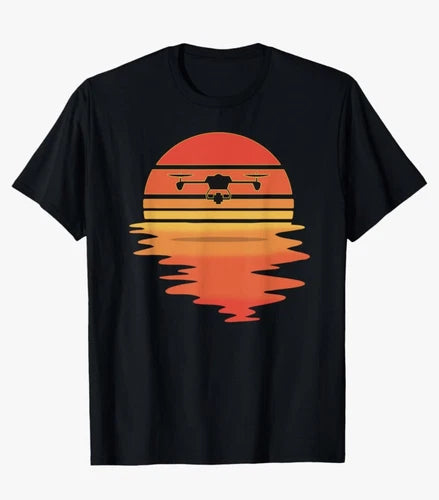 Medium Black Short Sleeve Drone Flying Drone