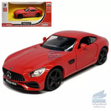 1:36 Mercedes-AMG GTS red diecast model car toy with black wheels