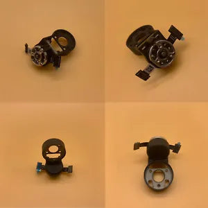 Drone gimbal Y-axis motor with bracket assembly, with mounting hardware
