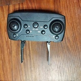 Drone remote controller, dark gray with twin joysticks and buttons