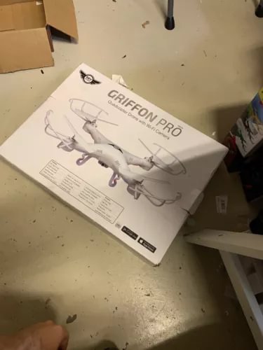 GRIFFON PRO Sky Rider drone box with 4 blade icons