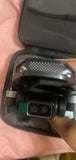 HD camera drone, close-up of mounted HD camera in protective case
