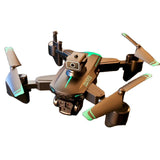 Hd 4K Three Camera Aerial Toy Drone Small Intelligent Obstacle Avoidance Folding Quadcopter Optical Flow Remote Control Aircraft Drone